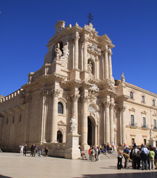Cathedral of Siracusa in Old Town
